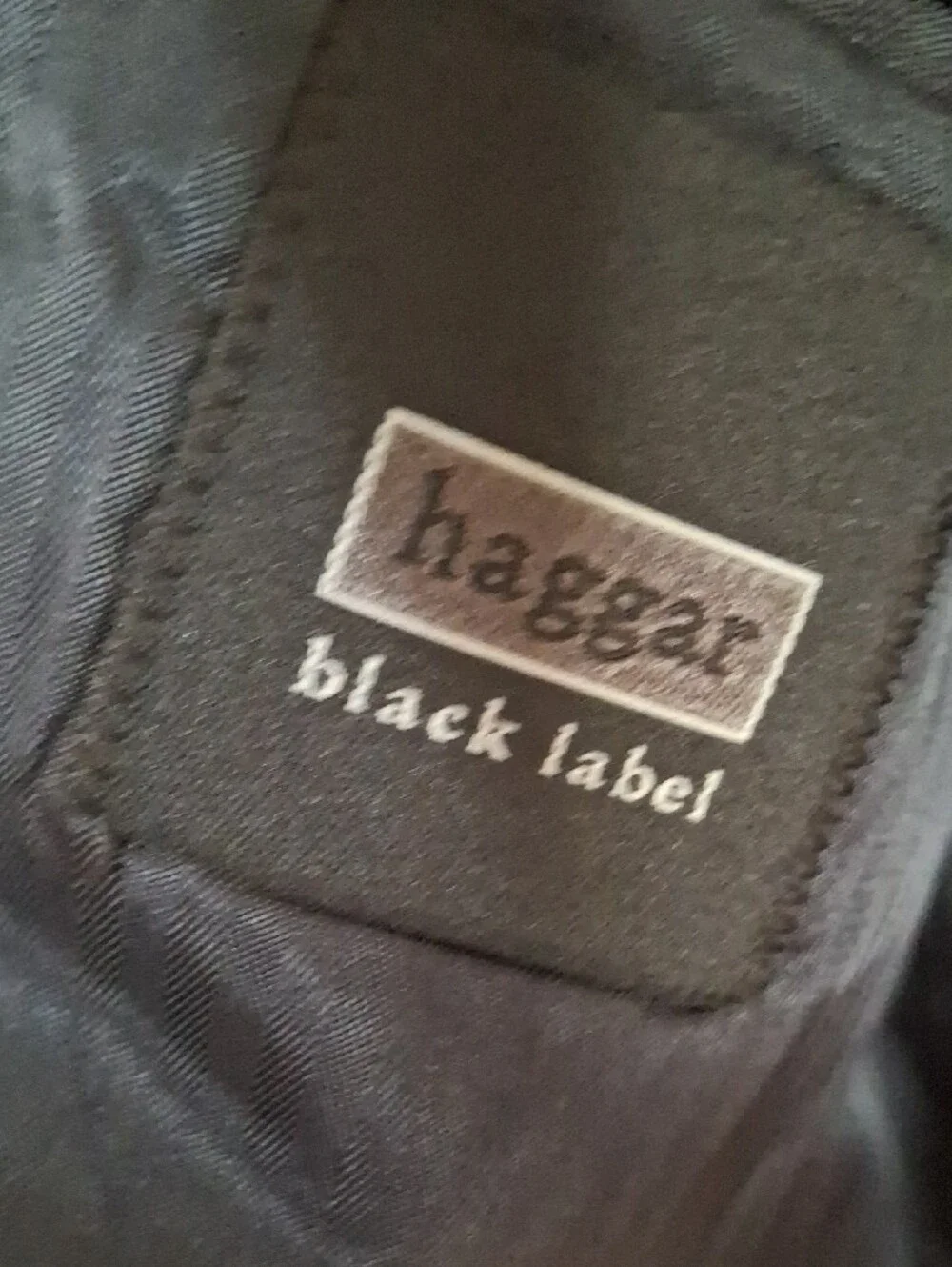 Haggar Black Sport Coat with Gold Buttons